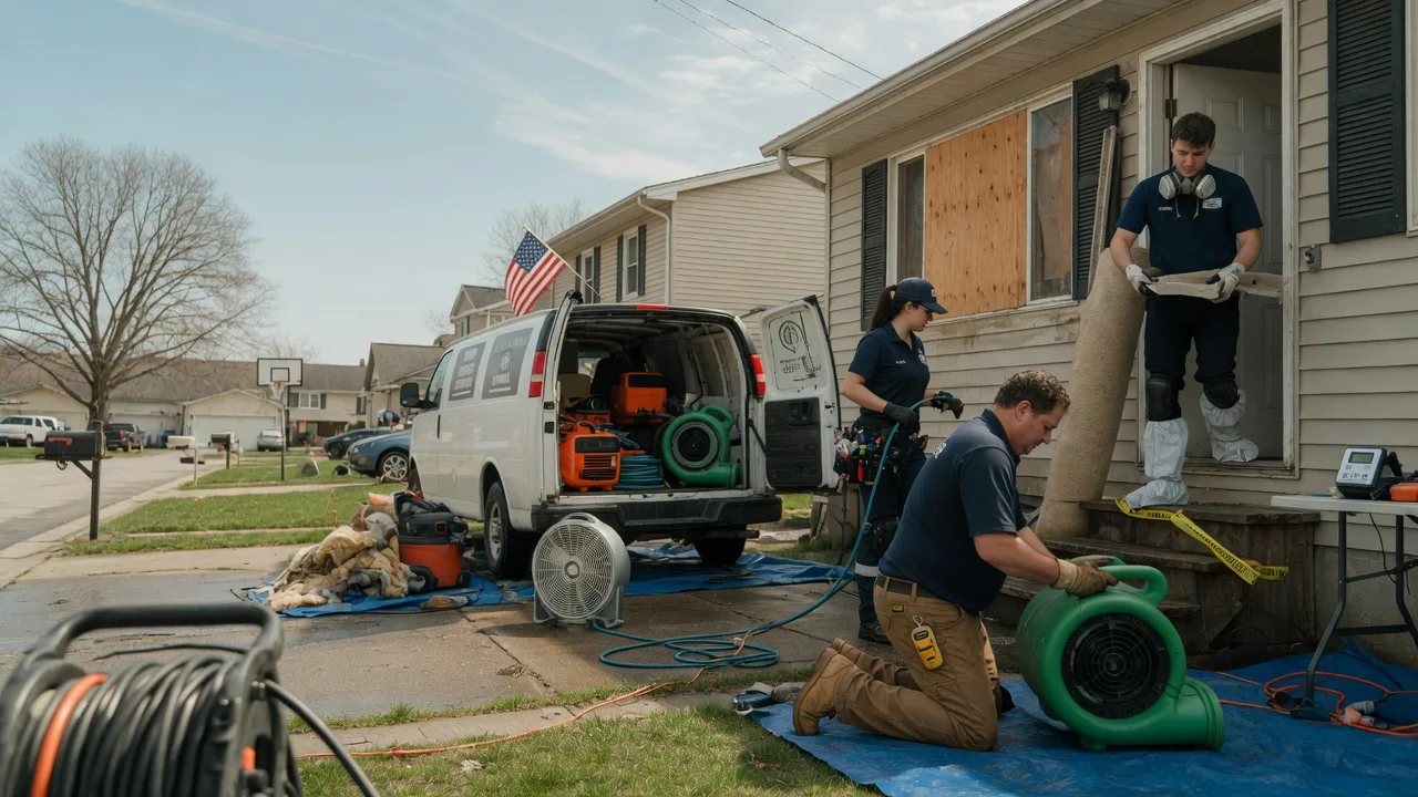 Water Damage Restoration in Colchester, IL near me